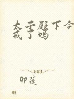 太子殿下今天破戒了吗