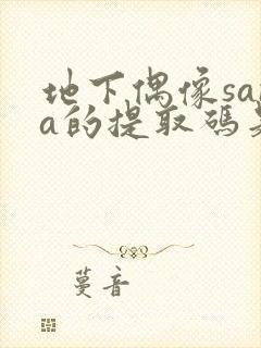 地下偶像sana的提取码是多少封面