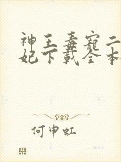 神王毒宠二嫁王妃下载全本txt