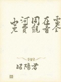 山河同在电视剧免费观看全集在线播放封面