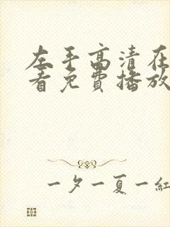 左手高清在线观看免费播放电视剧