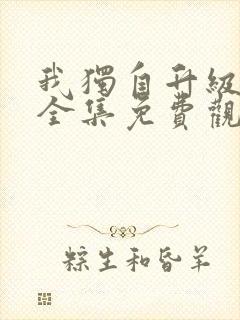 我独自升级动漫全集免费观看第一季封面