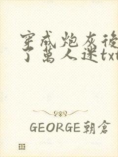 穿成炮灰后我成了万人迷txt