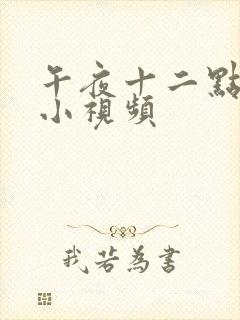 午夜十二点高清小视频