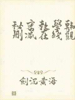 秘密教学韩漫无删减在线观看