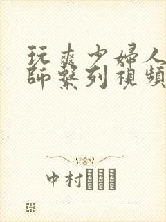 玩爽少妇人妻老师系列视频