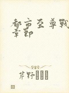 都市至尊战神新章节