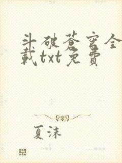 斗破苍穹全文下载txt免费封面