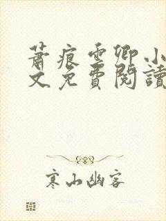 萧痕云卿小说全文免费阅读最新章节封面