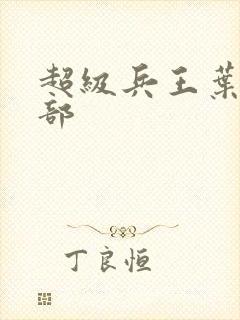 超级兵王叶谦全部