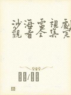 沙海电视剧免费观看全集完整版高清