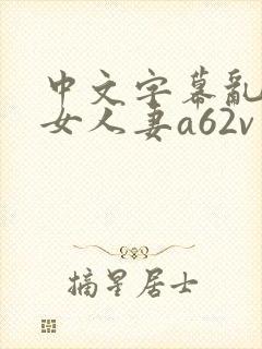 中文字幕乱码熟女人妻a62v网站