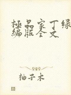 极品家丁绿帽改编版全文封面