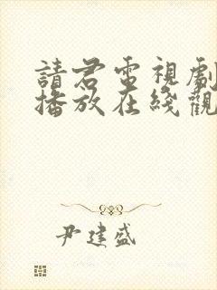 请君电视剧免费播放在线观看