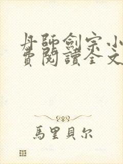 丹师剑宗小说免费阅读全文