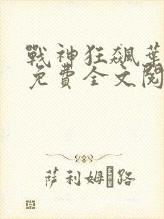 战神狂飙叶无缺免费全文阅读