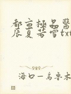 都市极品医神叶辰夏若雪txt