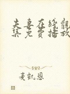 夫妻在线观看全集免费播放电视剧