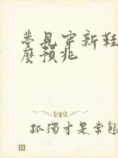 梦见穿新鞋是什么预兆