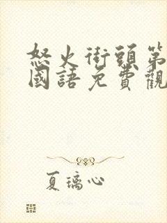 怒火街头第二部国语免费观看