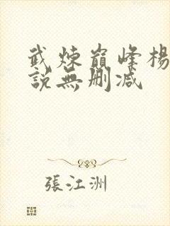 武炼巅峰杨开小说无删减