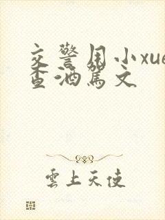 交警用小xue查酒驾文封面