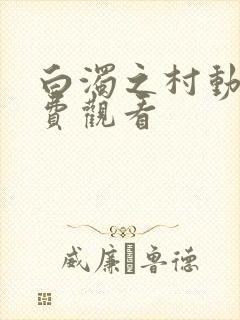 白浊之村动漫免费观看