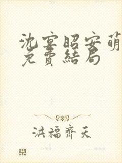 沈宴昭安萌全文免费结局封面