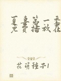 夏妻第一季全集免费播放在线观看中封面