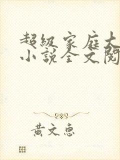 超级家庭大杂烩小说全文阅读