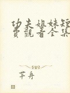 功夫姐妹短剧免费观看全集完整版封面