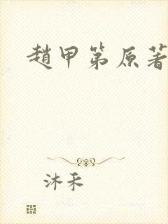 赵甲第原著小说