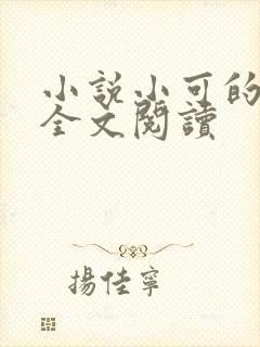 小说小可的奶水全文阅读