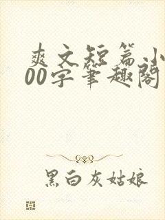 爽文短篇小说500字笔趣阁封面