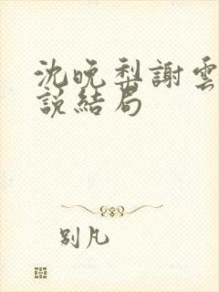 沈晚梨谢云迟小说结局