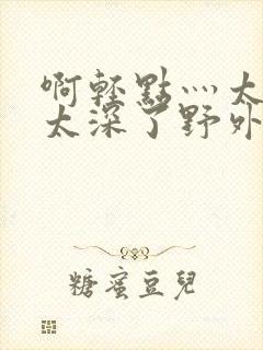 啊轻点灬太粗嗯太深了野外封面