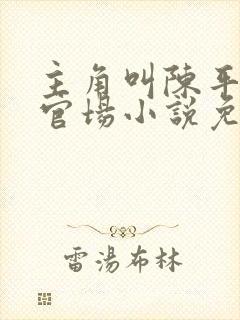 主角叫陈平安的官场小说免费阅读封面