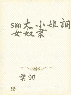 sm大小姐调教女奴隶