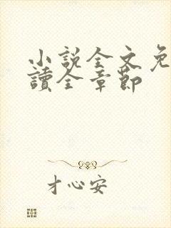 小说全文免费阅读全章节封面