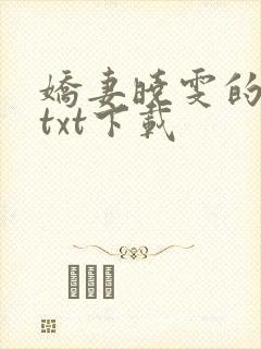 娇妻晓雯的小说txt下载