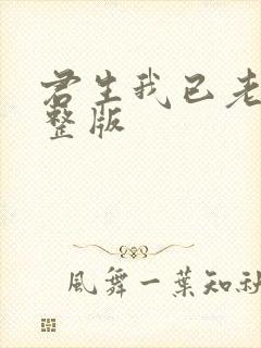 君生我已老 完整版