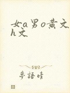 女a男o黄文高h文
