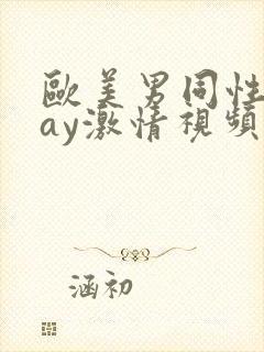 欧美男同性恋gay激情视频