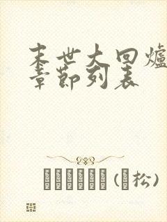 末世大回炉最新章节列表