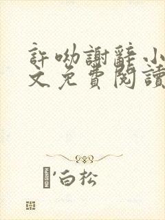 许呦谢辞小说全文免费阅读