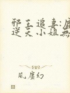 邪王追妻:废材逆天小姐无弹窗封面