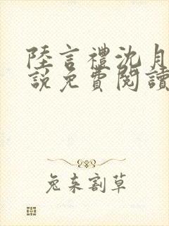 陆言礼沈月慈小说免费阅读最新章节封面