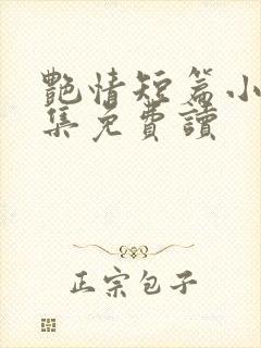 艳情短篇小说合集免费读