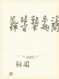 凤归朝梦溪石无弹窗笔趣阁