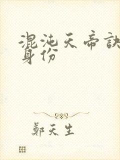 混沌天帝诀凌峰身份